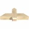 Ekena Millwork Eugene Rough Sawn Timber Gable Bracket, Douglas Fir, 36"W x 16"H x 6"D x 6"F, 11/12 Pitch GBW036X16X0606EUG00RDF - alternate 4
